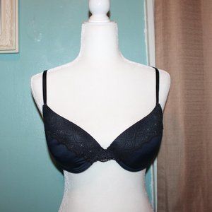 NWOT Maidenform Blue Lace Push Up Bra 36C